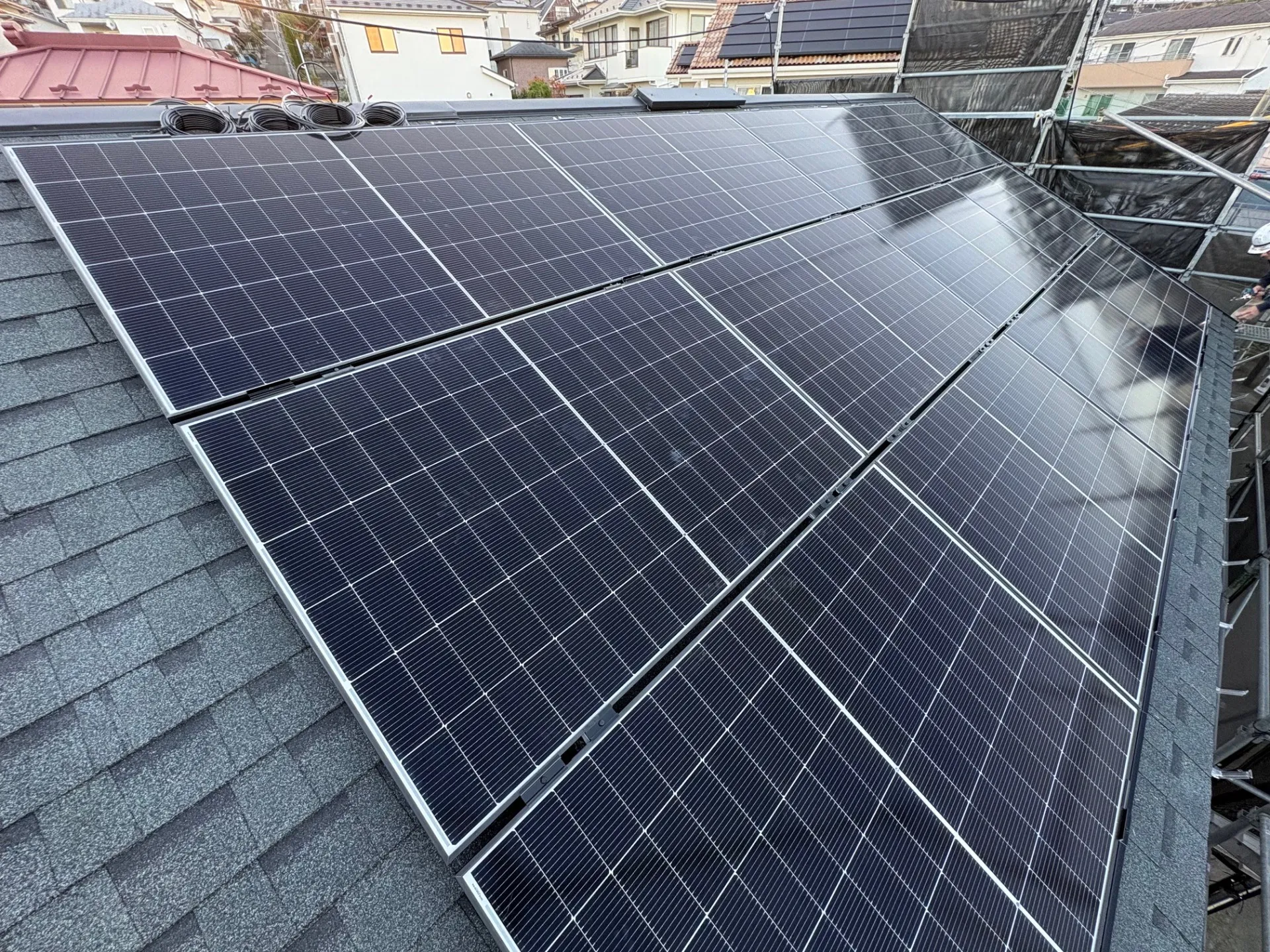 ソーラーパネルの設置